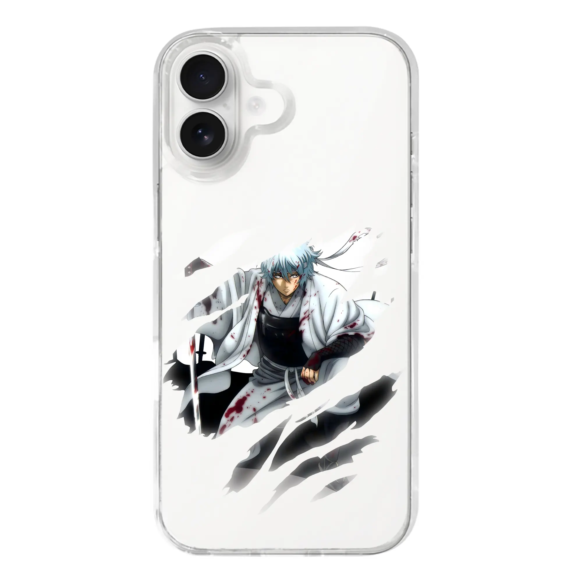 銀魂 グッズ 坂田 銀時 - iPhone 17シリーズ 透明スマホケース – 薄型・耐衝撃・精密フィット保護カバー